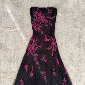 Vintage Cache beaded Strapless Dress